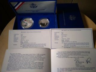 United States Liberty Coins - 1986 - Silver - Proof Set