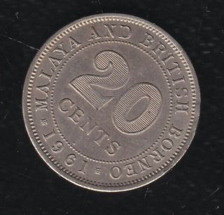 Malaya Britsh Borneo 10 Cents 1961