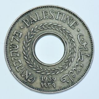 Palestine British Mandate 5 Mils,  1939 Coin Ef