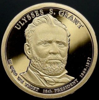2011 S Presidential Dollar Ulysses S Grant,  Lrr Gdc Proof " 50 Cents "