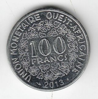 West African States 100 Francs 2013 Unc 119y By Coinmountain