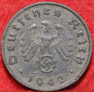 1942 - F Germany 10 Pfennig Foreign Coin
