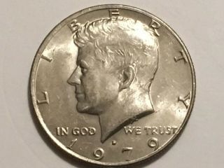 1979 D Kennedy Half Dollar Error Coin Reverse Doubling In Of America