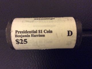 2012 D Benjamin Harrison Presidential $25 Denver Dollar Roll