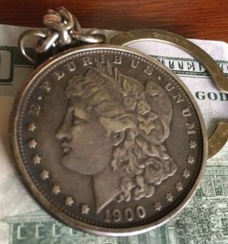 Us Morgan 1900 Liberty Silver Coin Money Clip Sterling