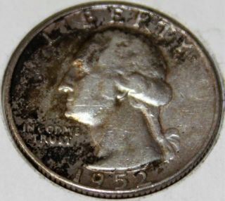 1952 - D 25c Washington Quarter 17uoc2709 - A 90 Silver Only 50 Cents For