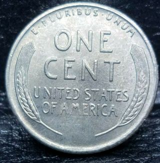 1943 - S Steel Wheat Penny Cent - 