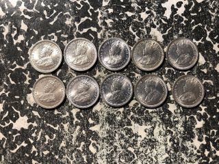 1935 Straits Settlements 5 Cents Silver (10 Available) Unc (1 Coin Only)