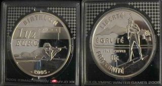 France For Torino Olympics 2006,  Silver Proof Coin