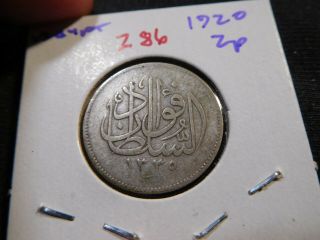 Z86 Egypt 1920 2 Piastres