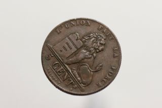 Belgium 5 Centimes 1842 Sharp Details B15 Sz6882