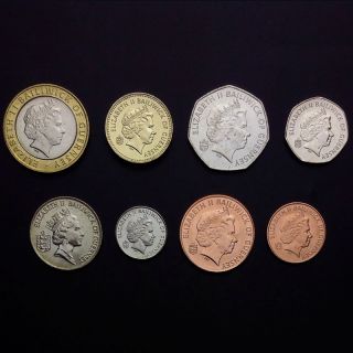 [g - 2] Guernsey Set 8 Coins,  1,  2,  5,  10,  20,  50 Pence,  1,  2 Pounds,  1992 - 2011,  Unc