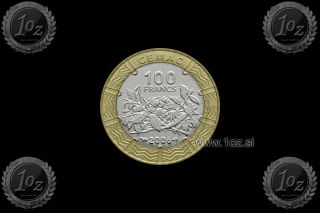 Central African States 100 Francs 2006 (agricultural Products) Bi - Metallic Unc