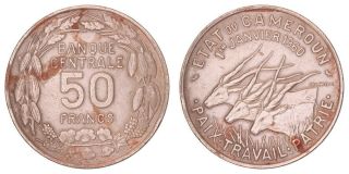 Fb.  410} Cameroon 50 Francs 1960 Vf -