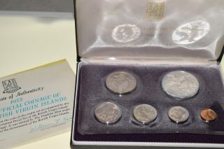 1973 First Coinage Of The British Virgin Islands Proof Set