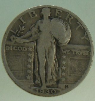1930 P Standing Liberty Quarter,  90 Silver - Item 4411