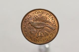 Zealand Penny 1947 A99 S4678