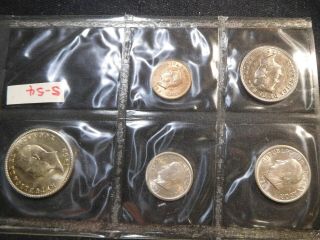 U30 El Salvador 1952 - 1966 5 Coin Set