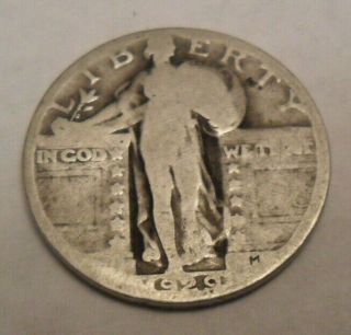 1929 P Standing Liberty Quarter 90 Silver Ag Or Better