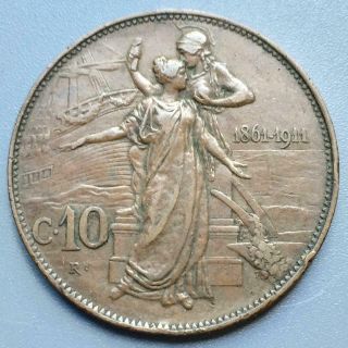 10 Centesimi 1911 Republica D 