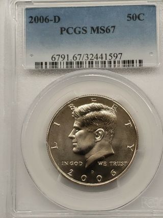 2006 - D Pcgs Ms67 Kennedy Half Dollar
