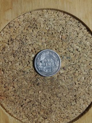 1893 O 10c Barber Dime 90 Silver Us Coin Bd283 Semi Key Date Rare