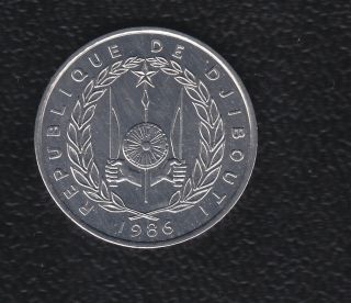 R De Djibouti 5 Francs 1986