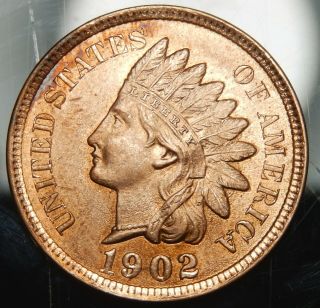 1902 Indian Head Cent - Red Bu