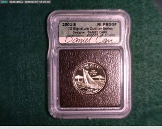 2001 - S Icg Signature Series State Quarter Daniel Carr Ri 25c