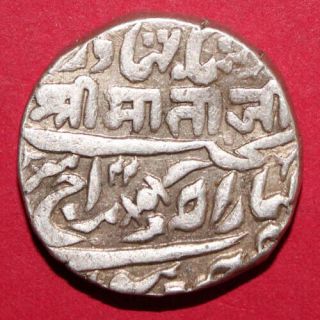 Jodhpur State - Sri Mataji - One Rupee - Rare Silver Coin W12
