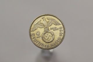 Germany Third Reich 2 Reichsmark 1936 G Silver Scarce B19 9039