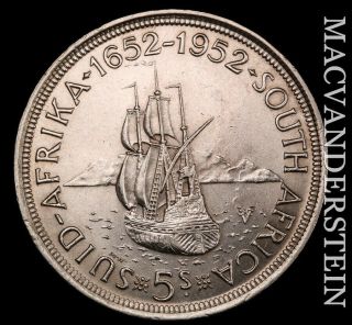 South Africa: 1952 Five Shillings - Silver Uncirculated Nr699