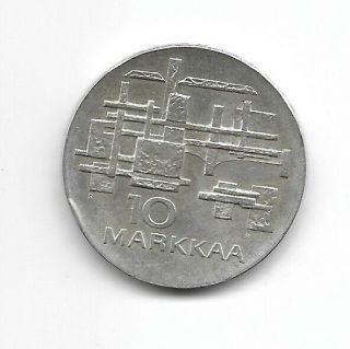 Finland:10 Markkaa 1967 Silver Vf (see Scans)
