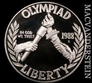 1988 - S Olympics Commemorative Dollar - Silver Gem Proof J2751