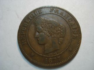 France 5 Centimes 1877 A