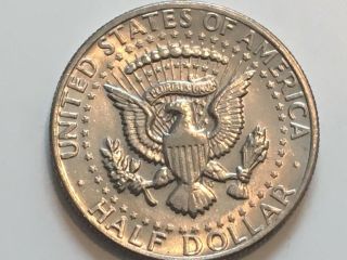 1974 D Kennedy Half Dollar error coin with reverse doubling States of America 2