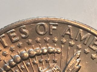 1974 D Kennedy Half Dollar error coin with reverse doubling States of America 3