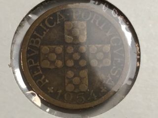Portugal 1954 10 Centavos Coin