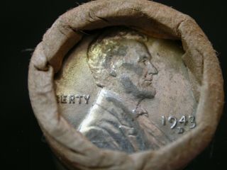 Unsearched Wheat Penny Roll W/ Wwii Steel Wheat Cent & 1908 Indian Head Ends R16