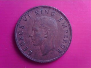 Zealand One Penny 1943 Sept22
