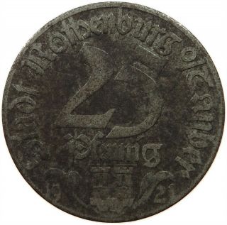 Germany Notgeld 25 Pfennig 1921 Rothenburg Pm 519