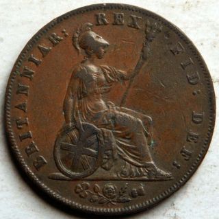 GREAT BRITAIN 1/2 PENNY HALFPENNY 1826 2