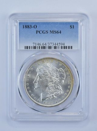 Ms - 64 1883 - O Morgan Silver Dollar - Graded By Pcgs 710
