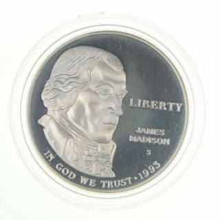Proof 1993 - S Bill Of Rights Commemorative 90 Silver Dollar - Collectible 013