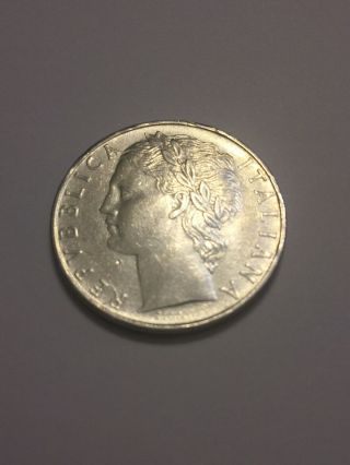 1968 Italy 100 Lire,  Hundred Lire Coin,  Italian 100 Lire