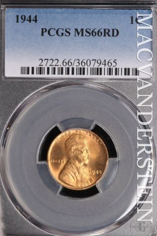 1944 Lincoln Wheat Cent - Pcgs Ms66rd - Brilliant Uncirculated Sld178