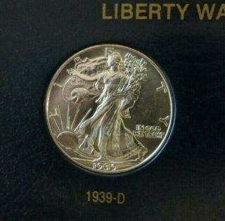 1939 D Walking Liberty Half Dollar Choice Gem Bu Ms,