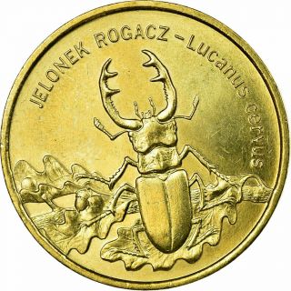 [ 723025] Coin,  Poland,  Jelonek Rogacz - Lucanus Cervus. ,  2 Zlote,  1997,  Warsaw