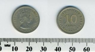Malaya And British Borneo 1960 - 10 Cents Copper - Nickel Coin - Q.  Elizabeth Ii