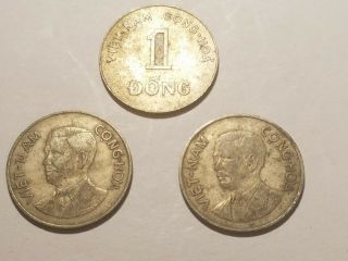 1960,  1960,  And 1964 Vietnam 1 Dong Coin